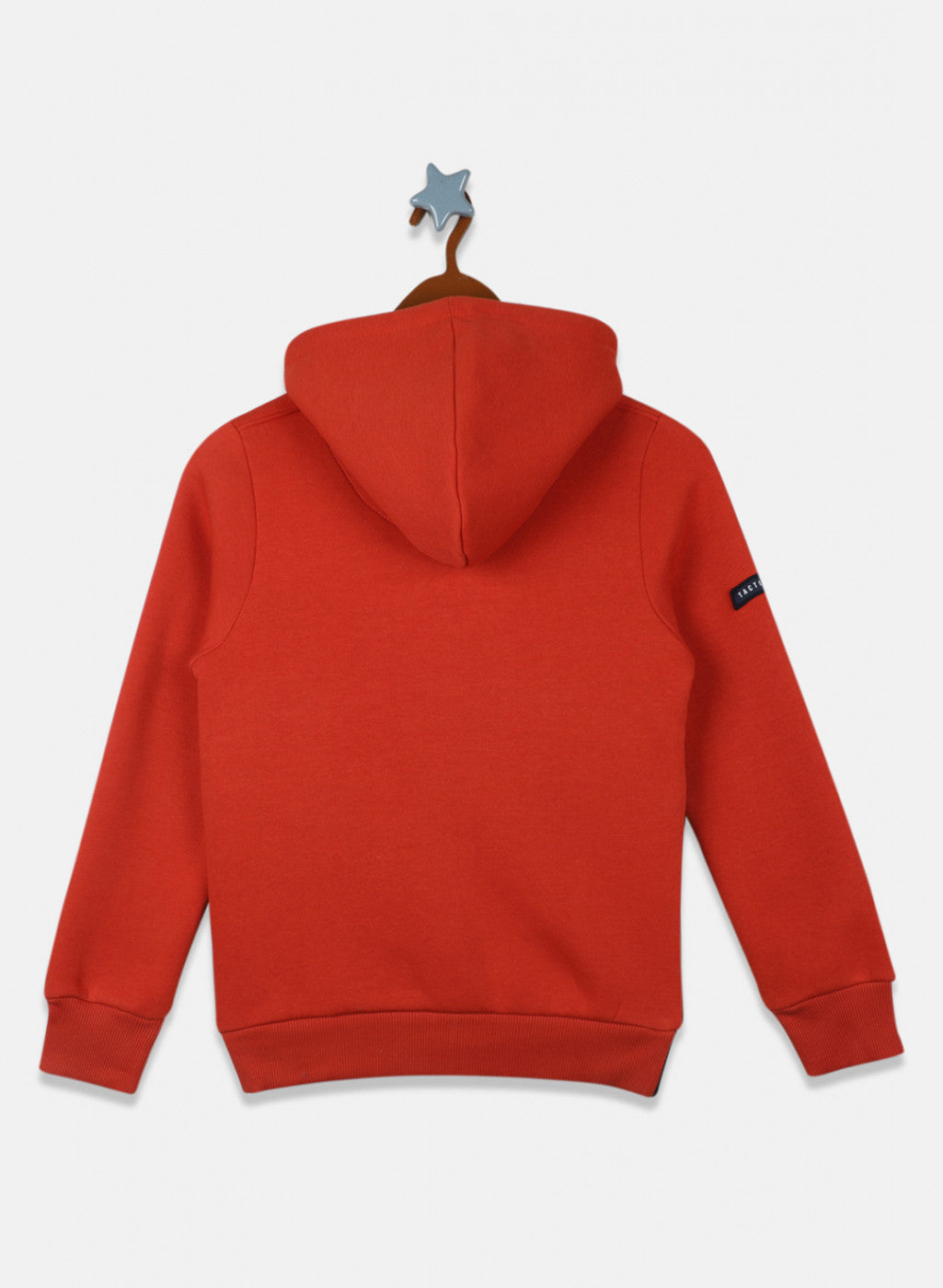 Boys Orange & Navy Embroidered Sweatshirt