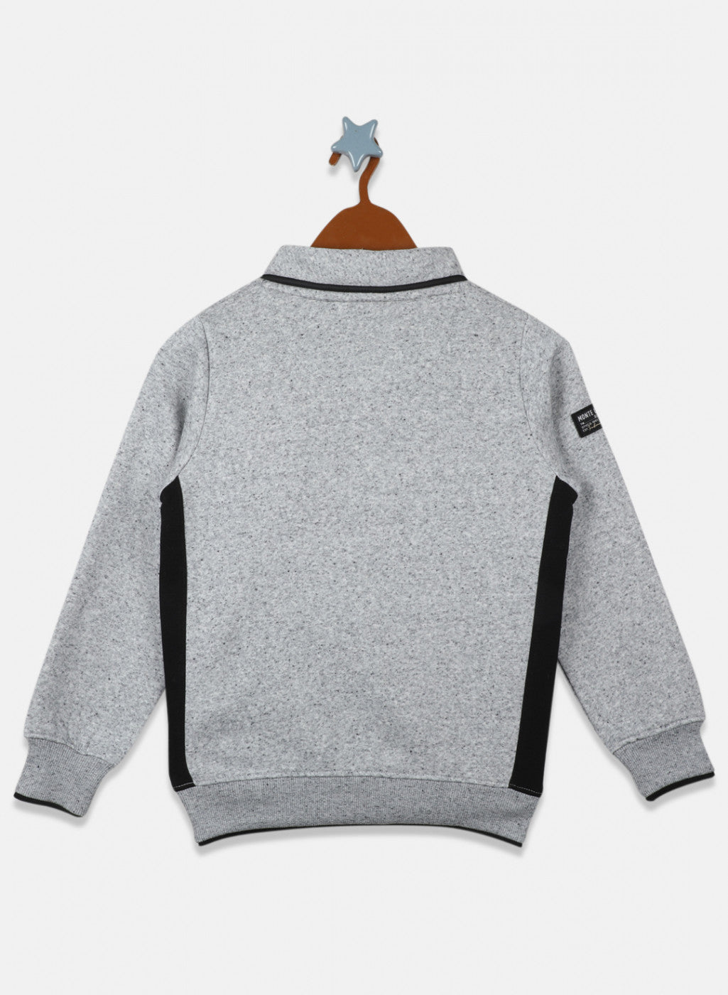 Boys Grey Embroidered Sweatshirt