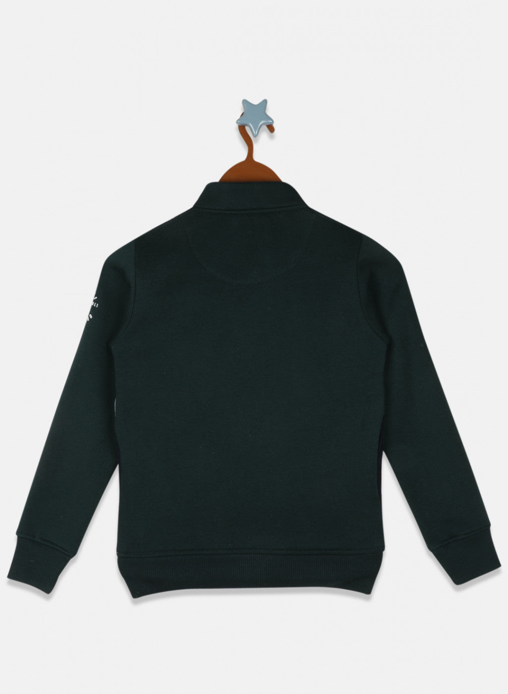 Boys Green & Grey Printed Sweatshirt