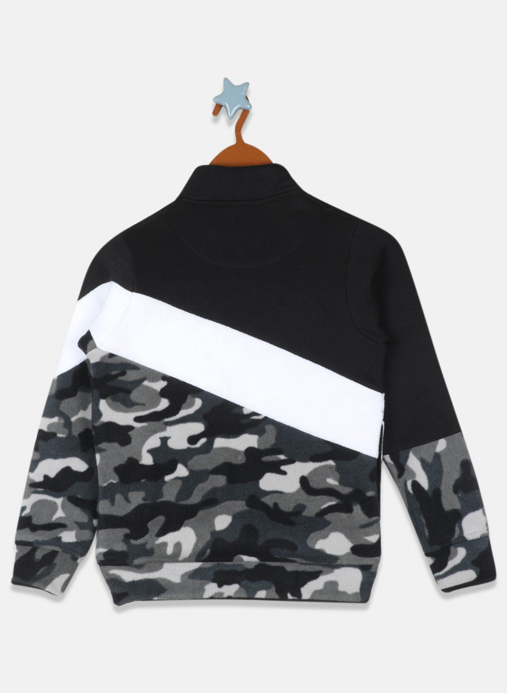 Boys Grey Printed Sweatshirt