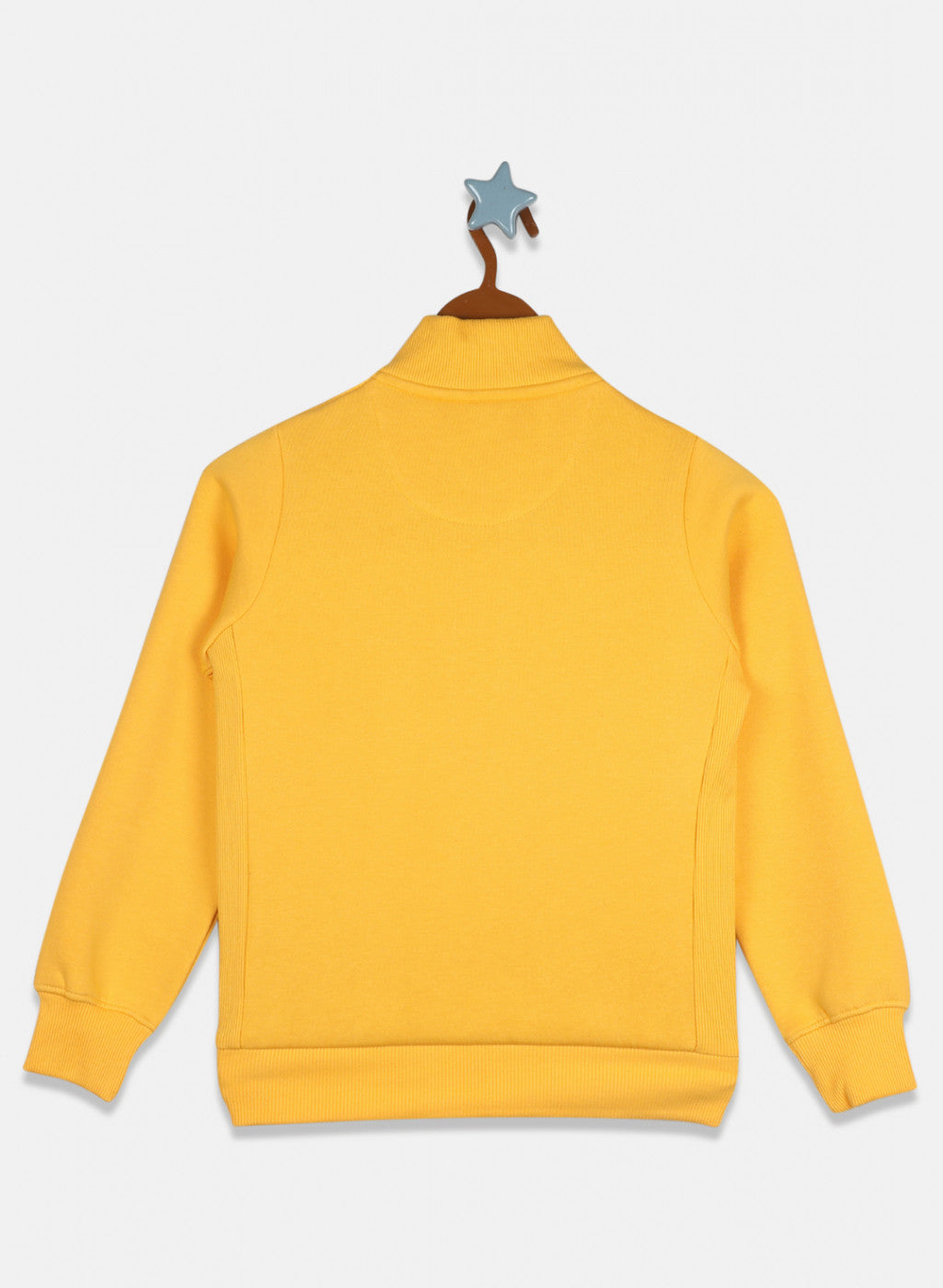 Boys Yellow Printed Sweatshirt