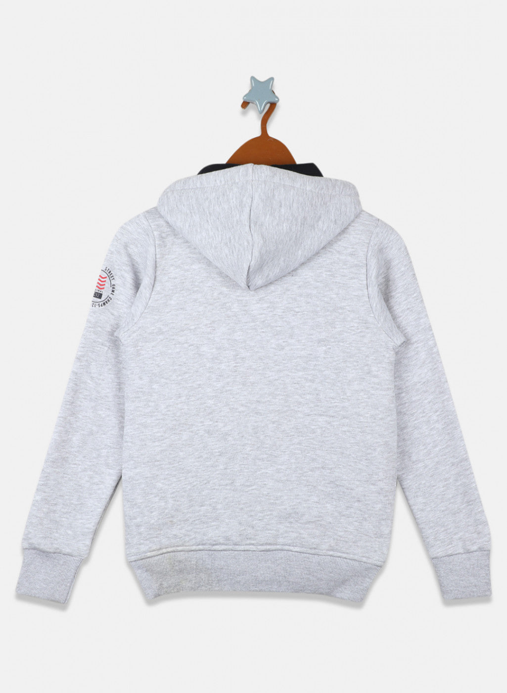 Boys Grey Printed Sweatshirt