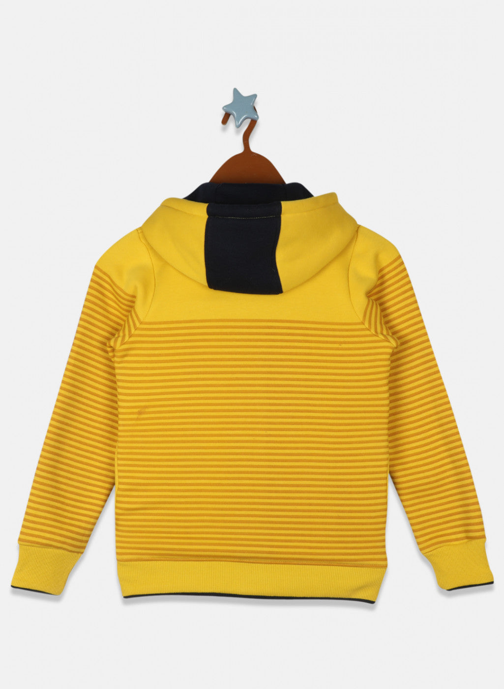 Boys Yellow Printed Sweatshirt