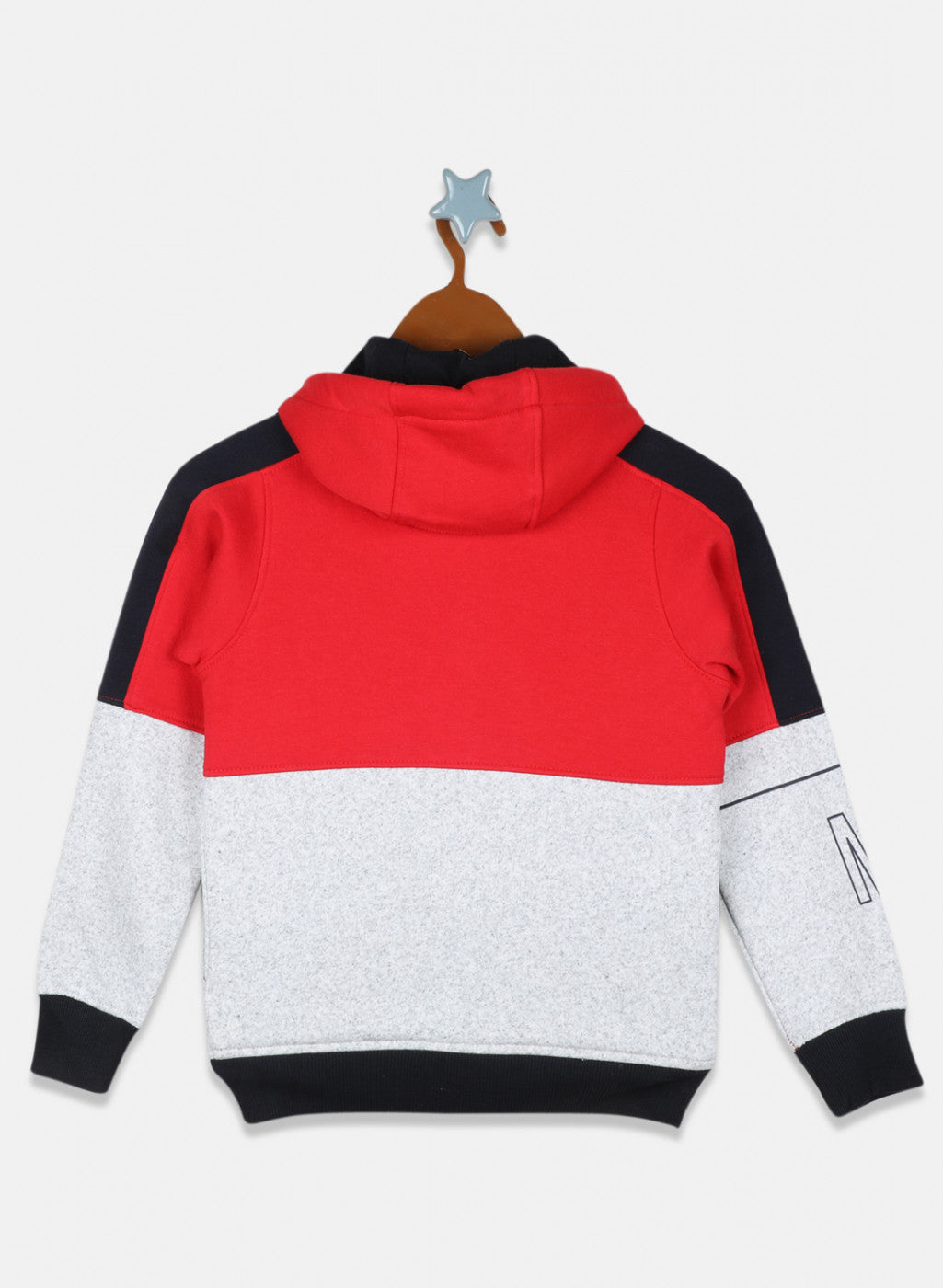 Boys Red Printed Sweatshirt