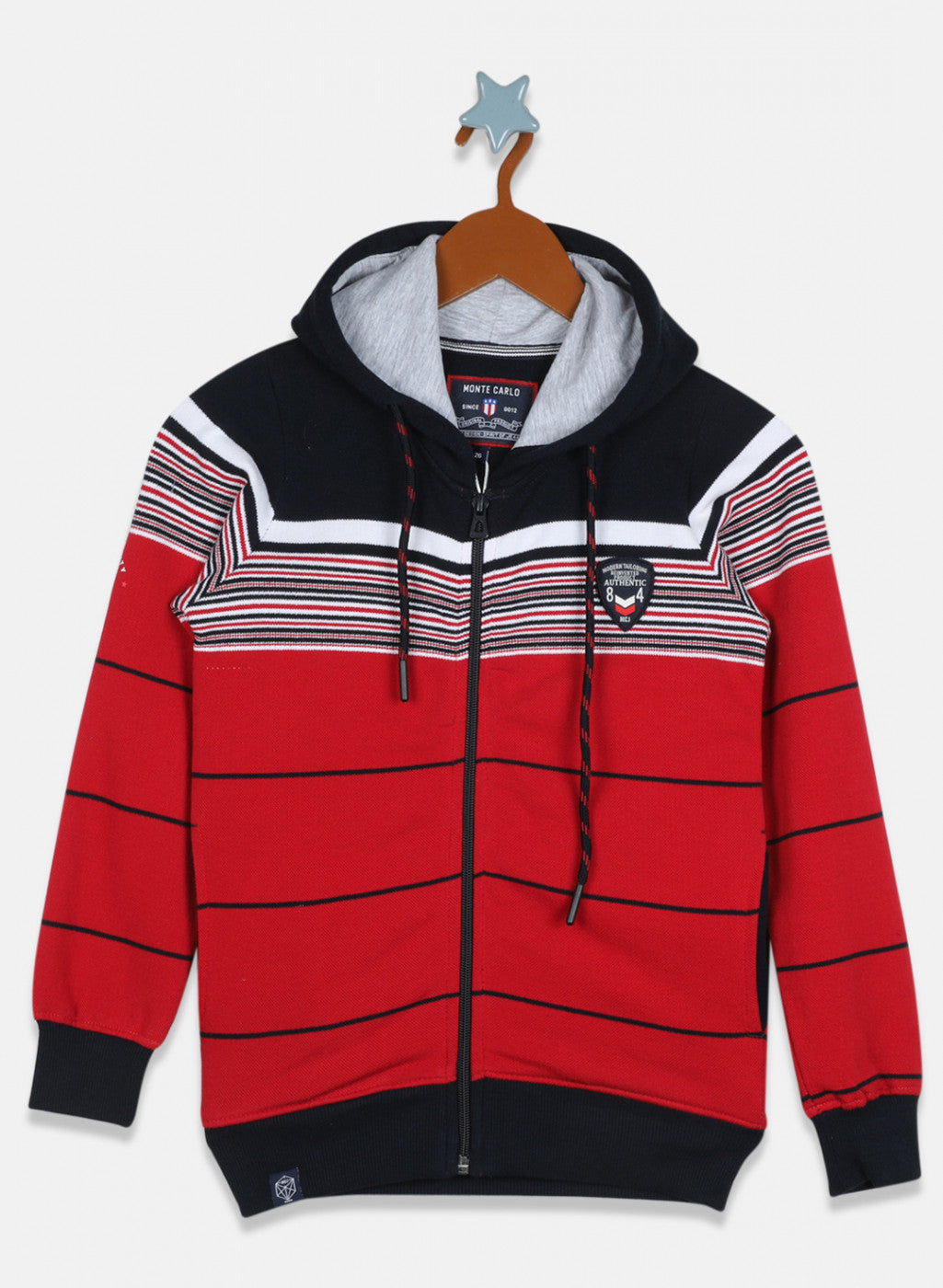 Boys Red Stripe Sweatshirt