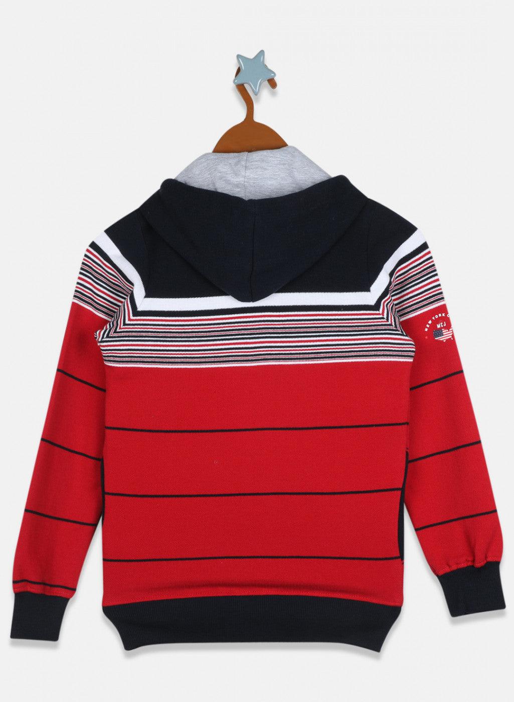 Boys Red Stripe Sweatshirt