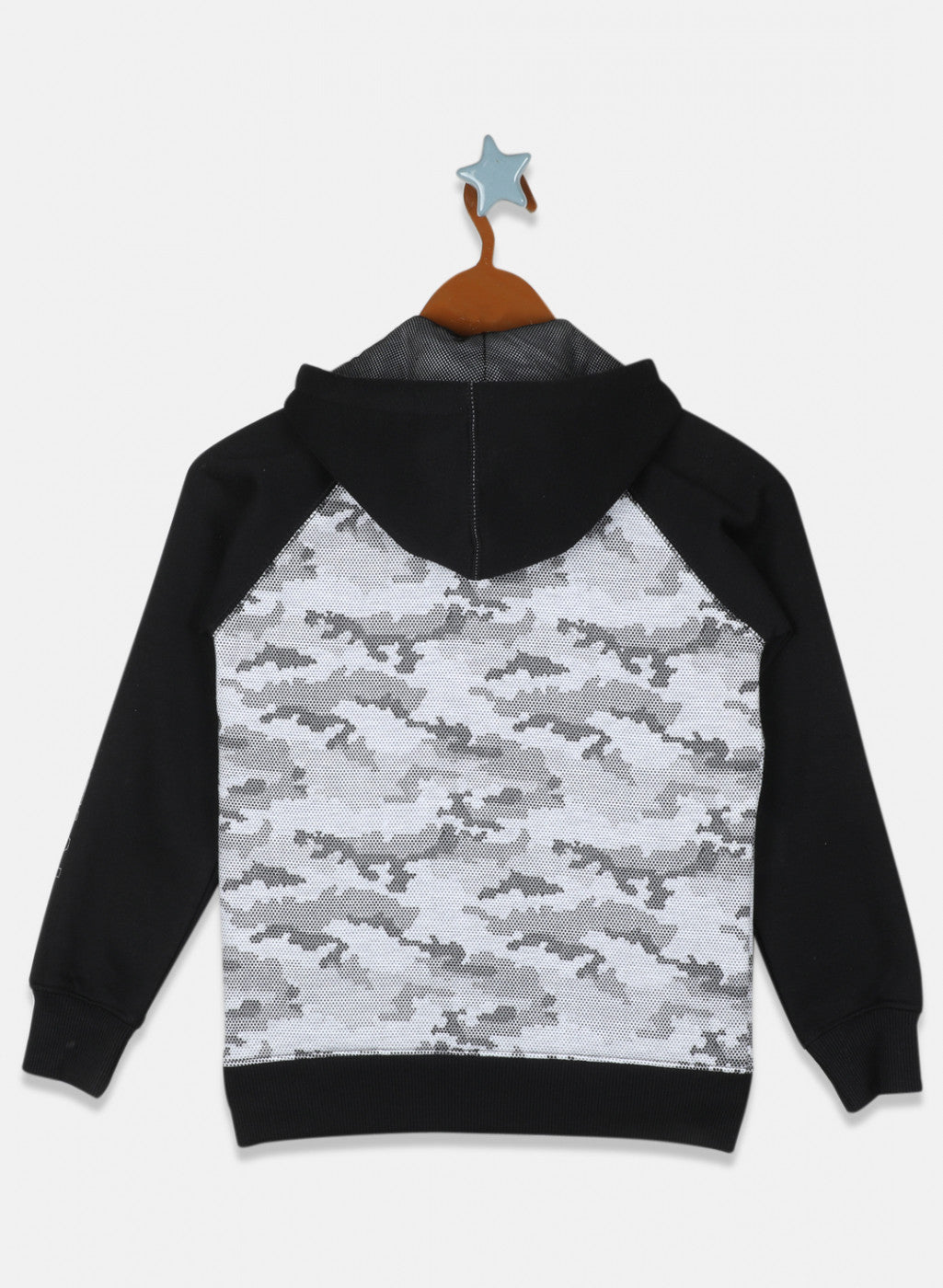 Boys Black Printed Sweatshirt