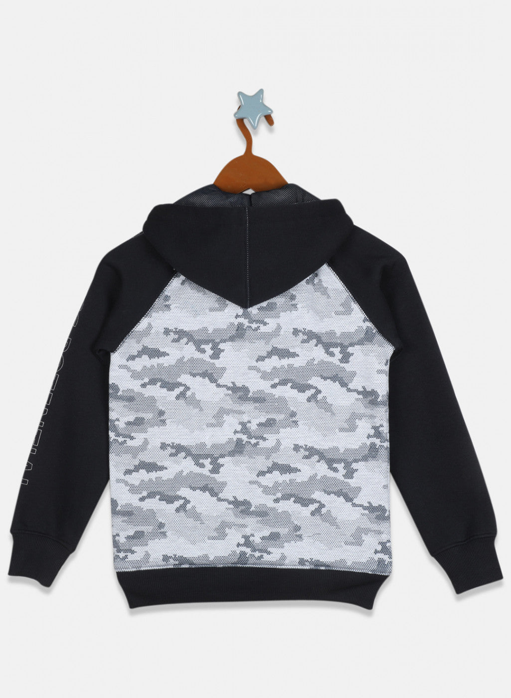 Boys Navy Blue Printed Sweatshirt