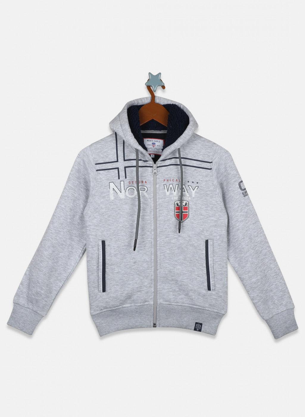 Boys Grey Printed Sweatshirt