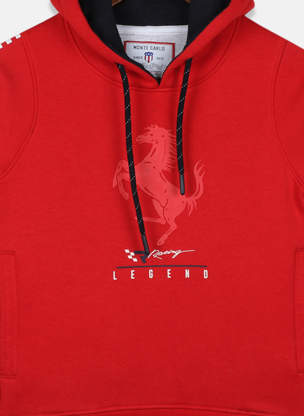 Boys Red Printed Sweatshirt