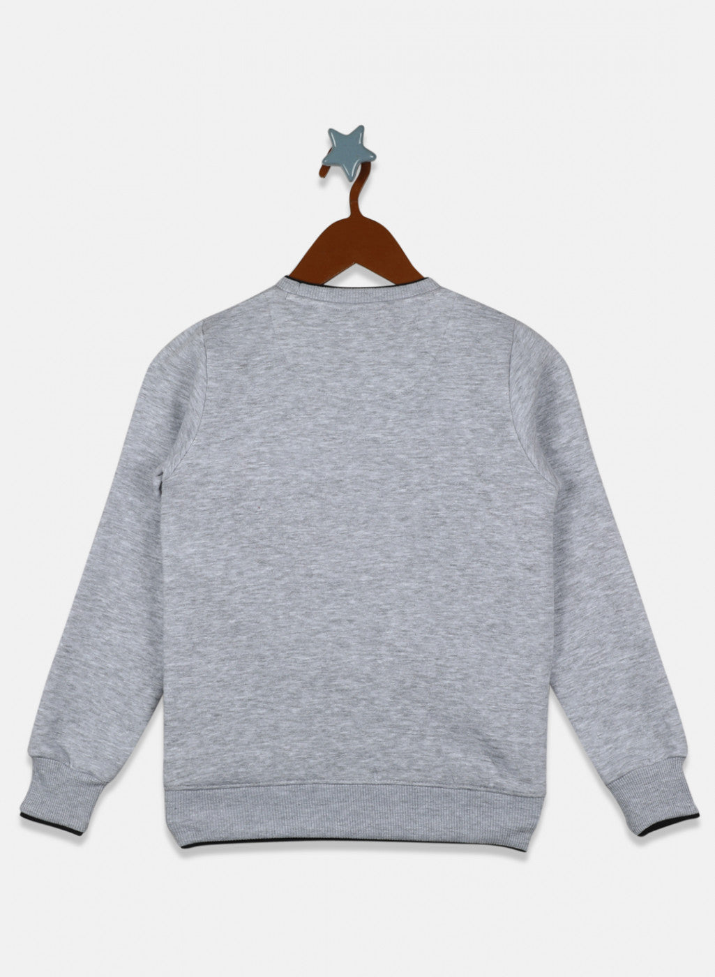 Boys Grey Printed Sweatshirt