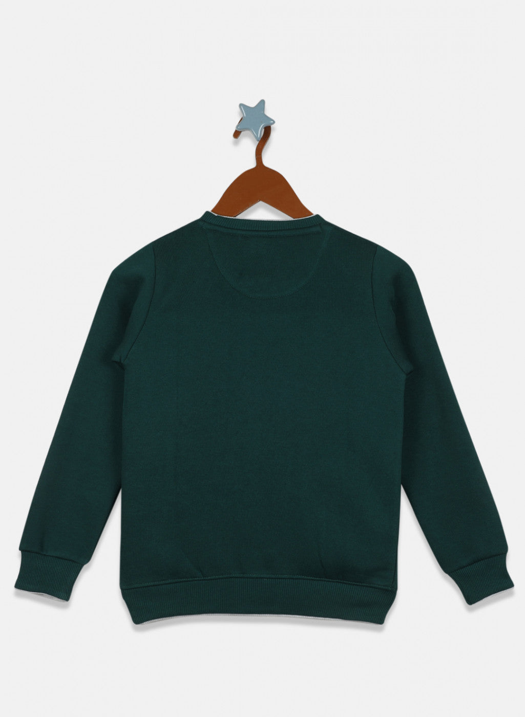 Boys Green Printed Sweatshirt