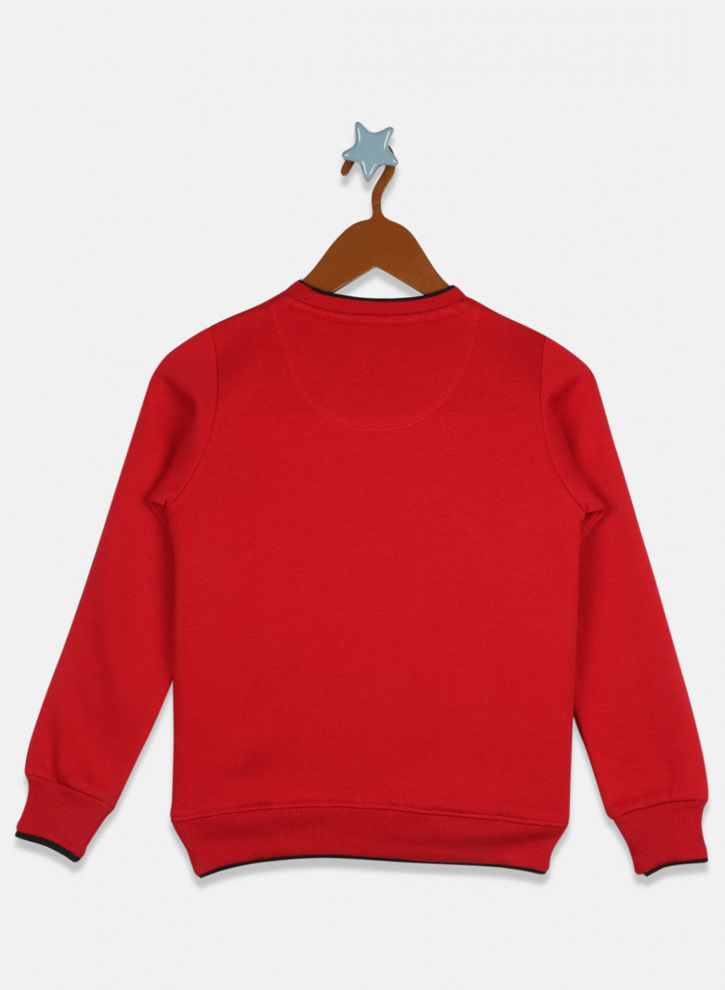 Boys Red Printed Sweatshirt