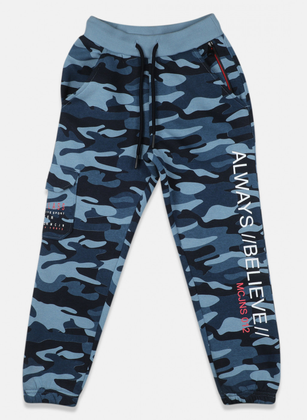 Boys Blue Printed Lower