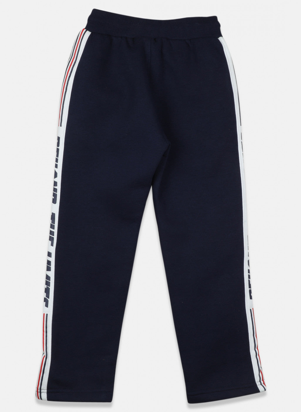 Boys Navy Blue Printed Tracksuit