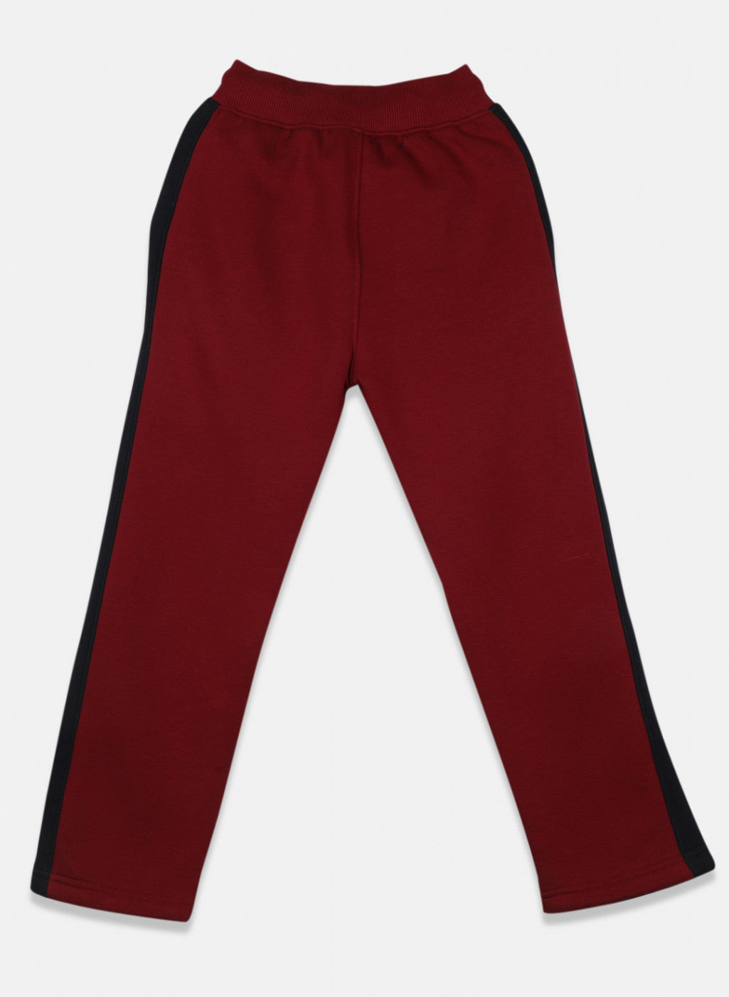 Boys Maroon Printed Tracksuit