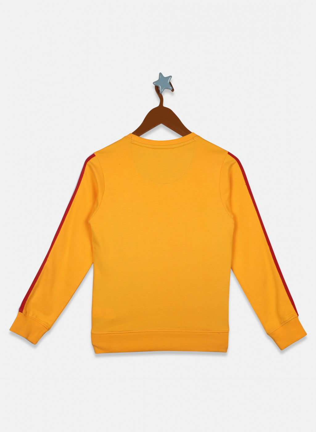 Boys Yellow Printed Sweatshirt