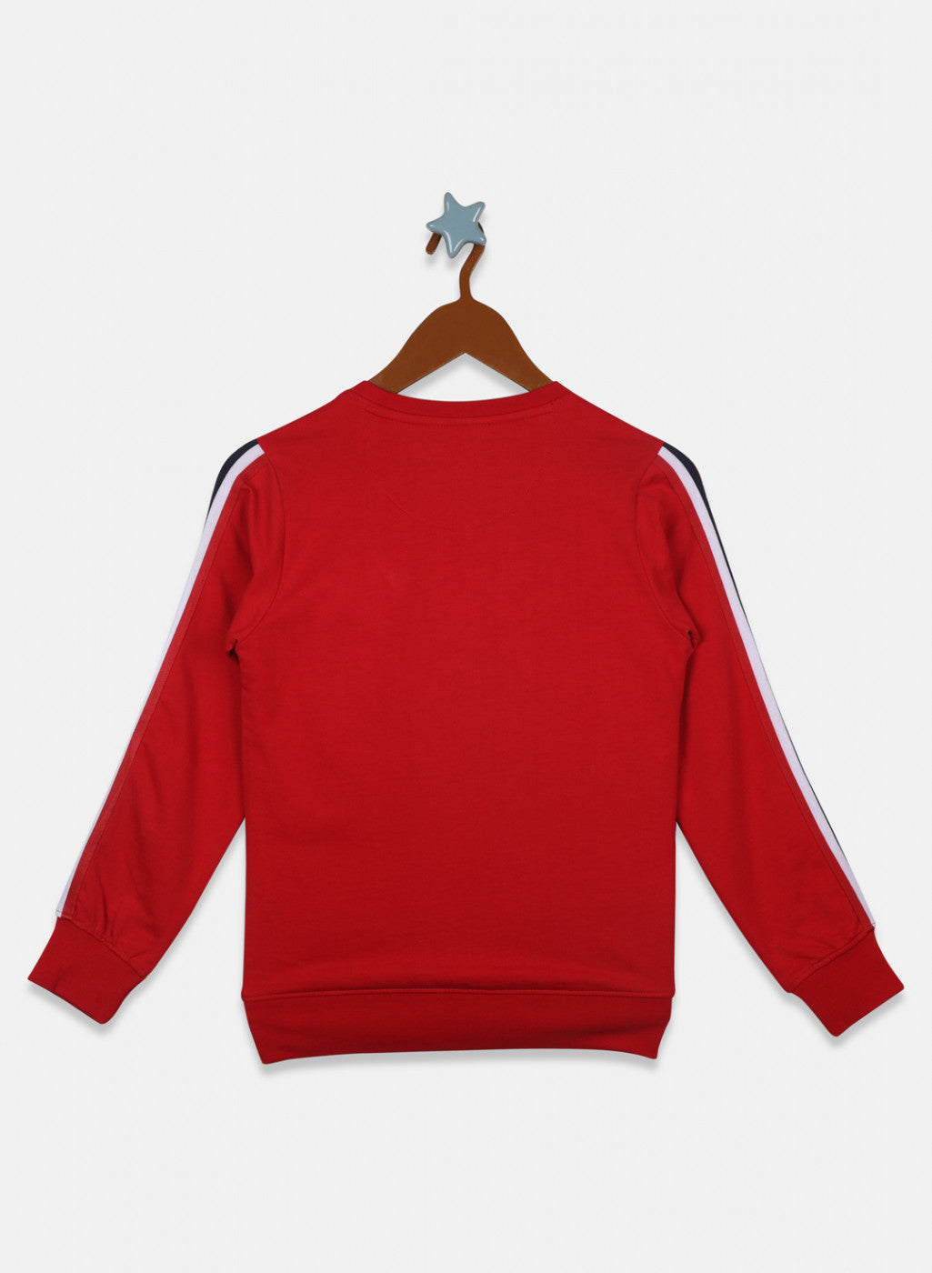 Boys Red Printed Sweatshirt