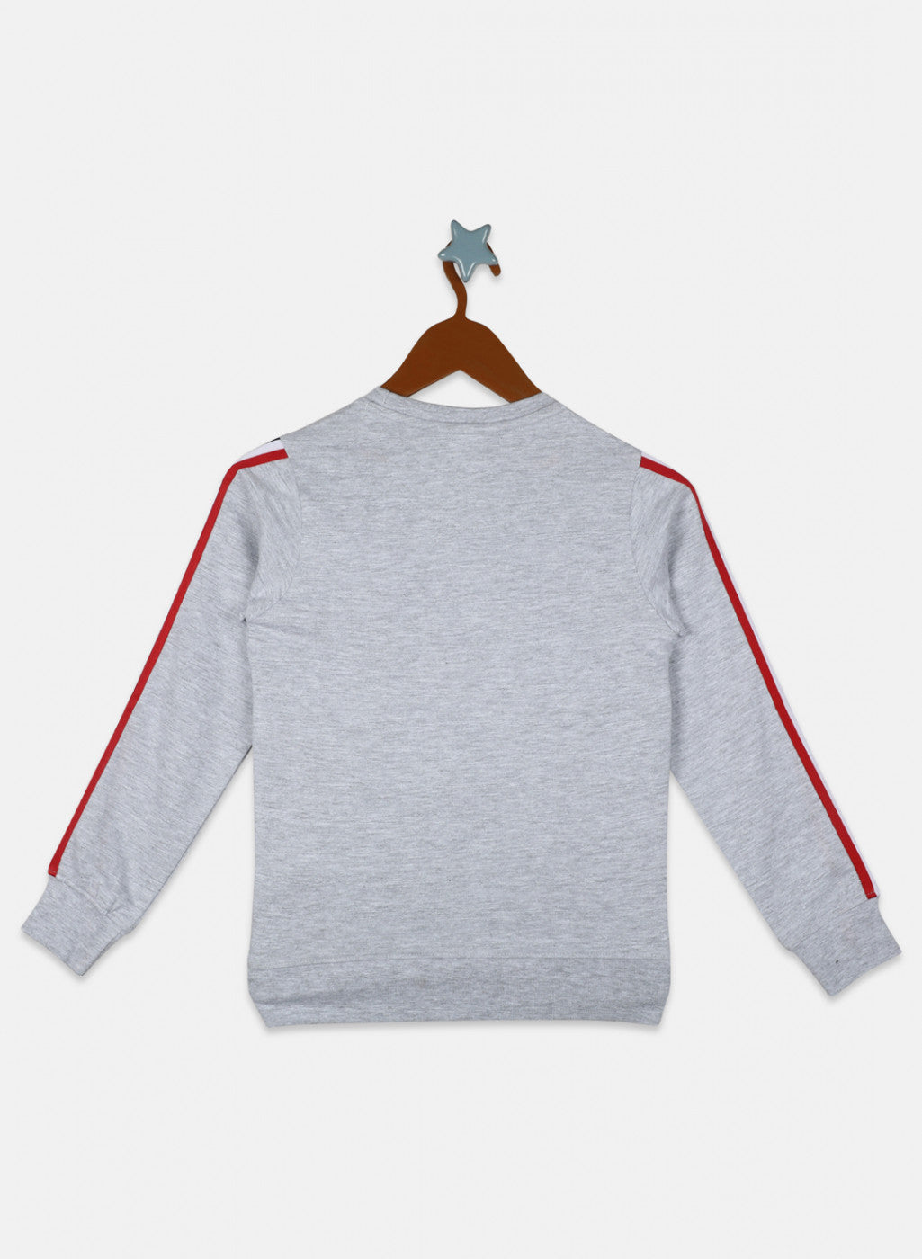 Boys Grey Printed Sweatshirt