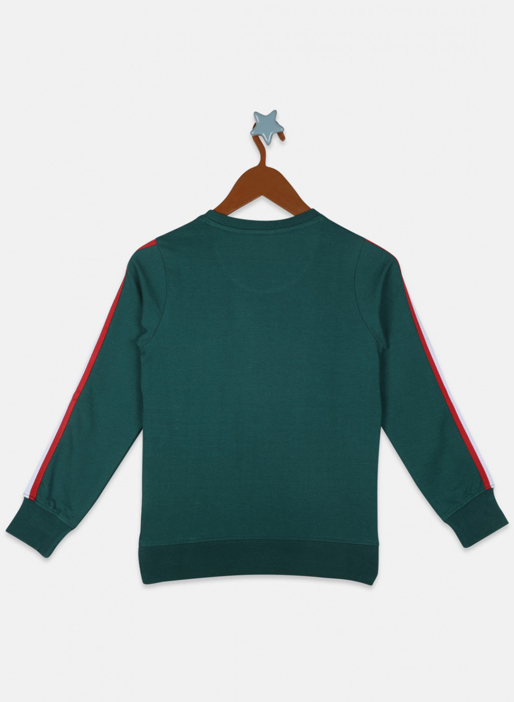 Boys Green Printed Sweatshirt