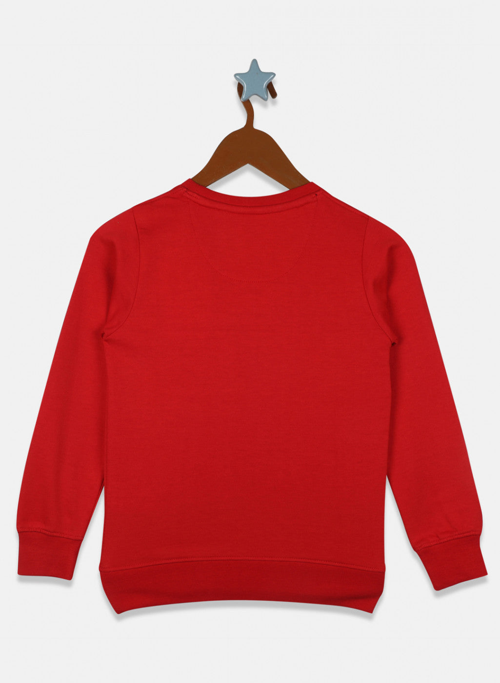 Boys Red Printed Sweatshirt