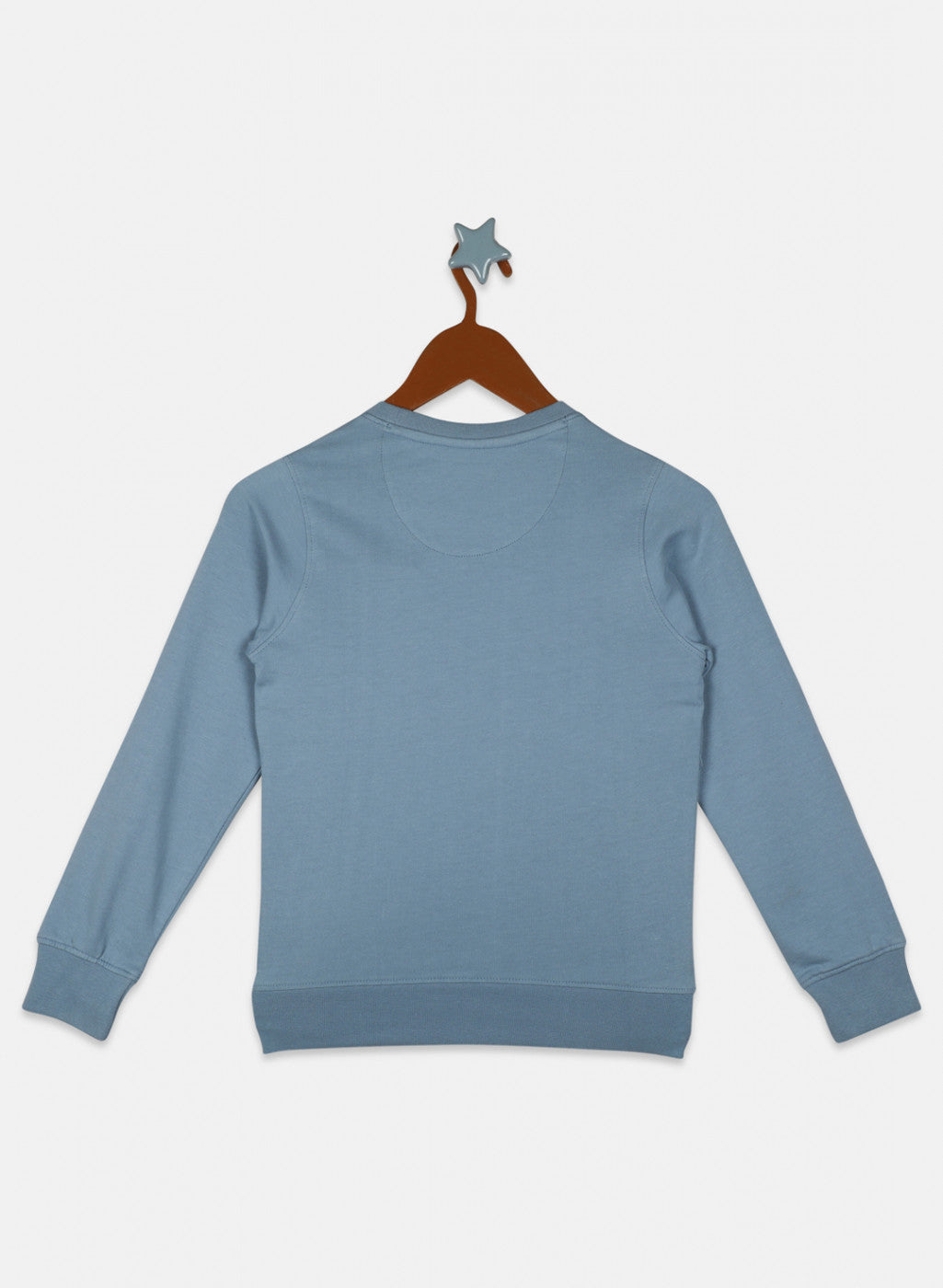 Boys Blue Printed Sweatshirt