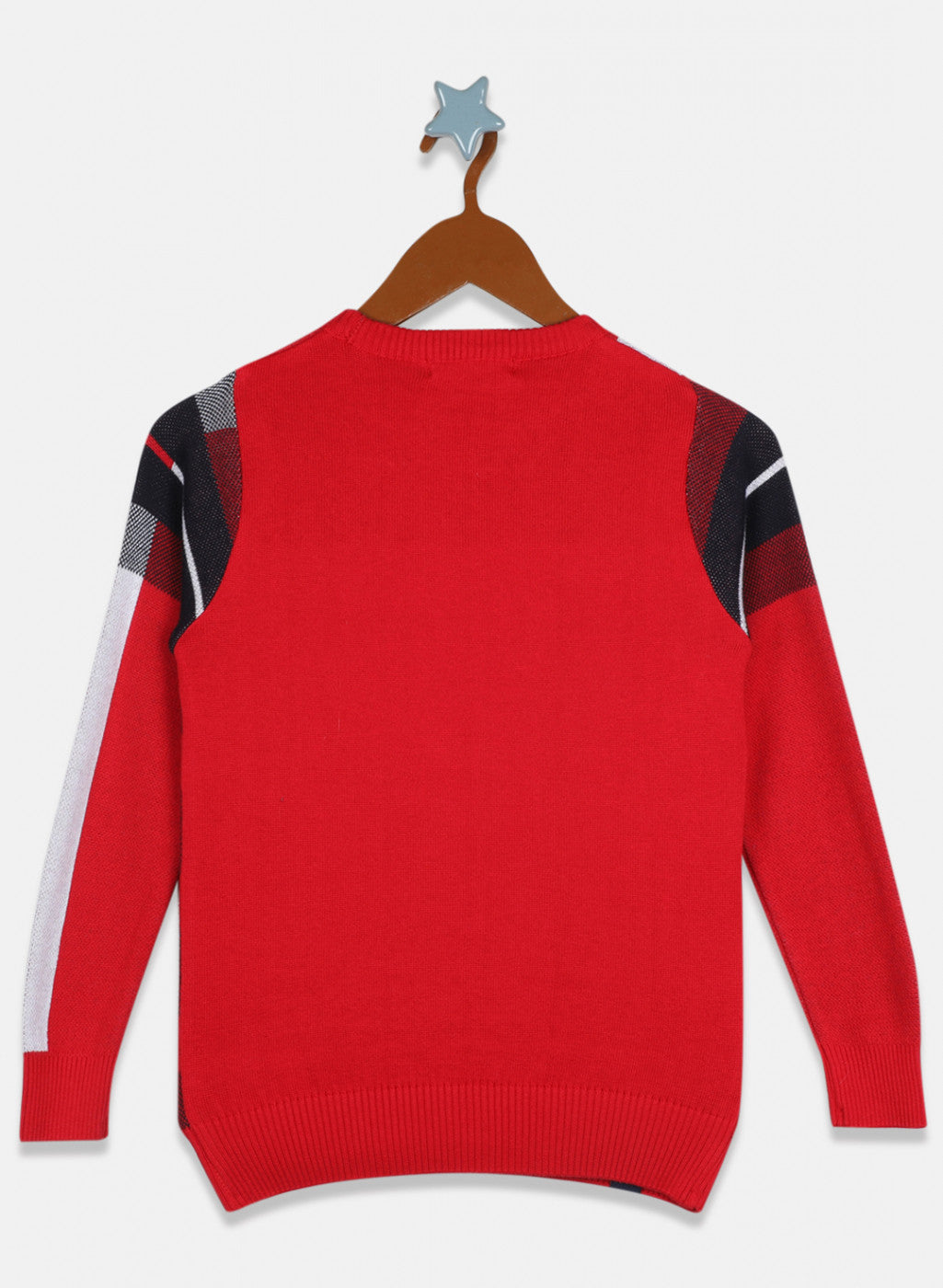 Boys Red Stripe Pullover