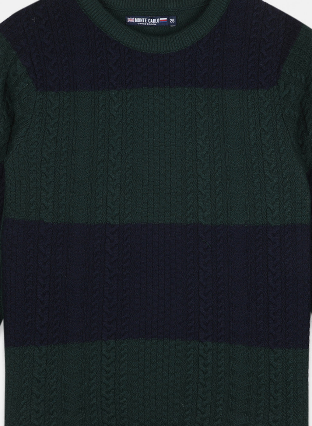 Boys Green Solid Pullover