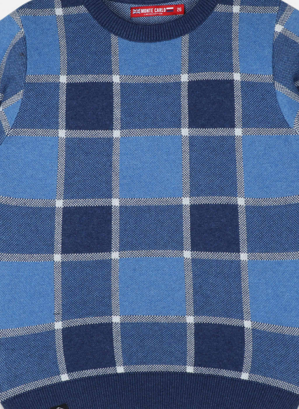 Boys Blue Check Pullover