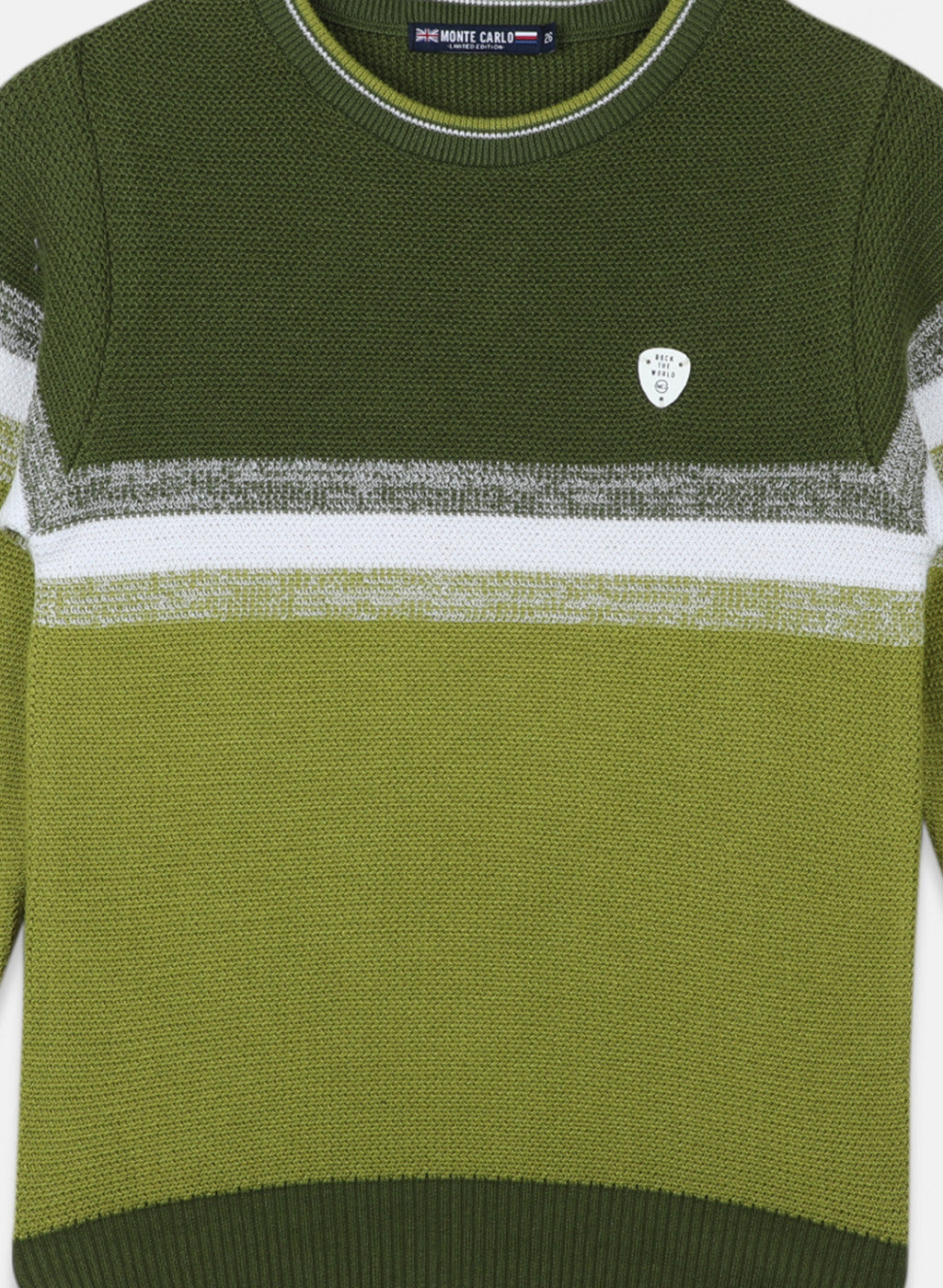 Boys Green Solid Pullover