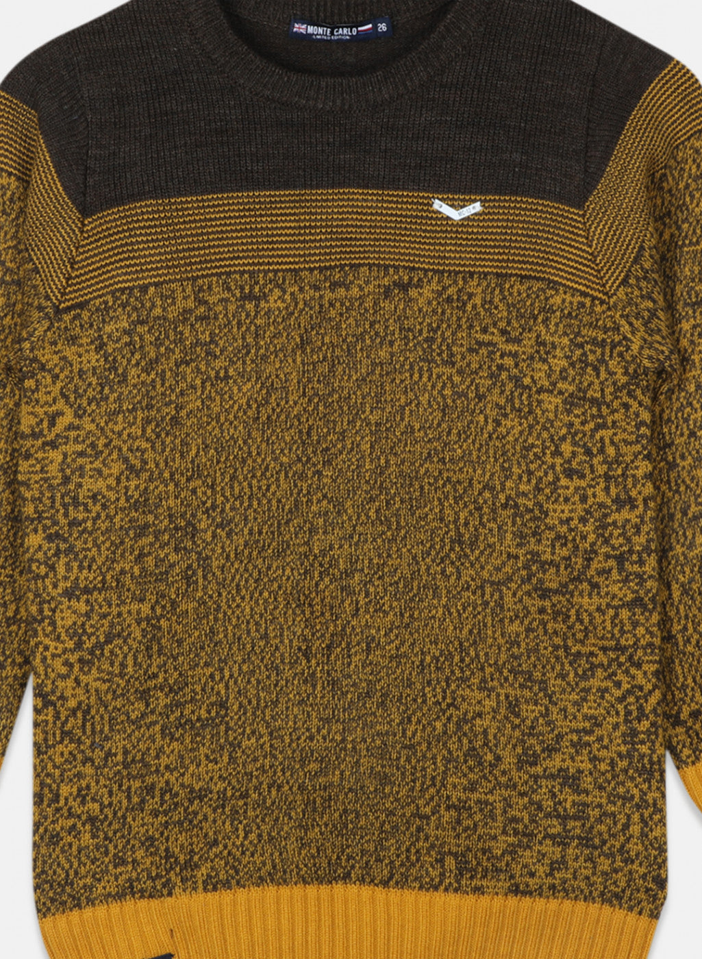 Boys Mustard Solid Pullover