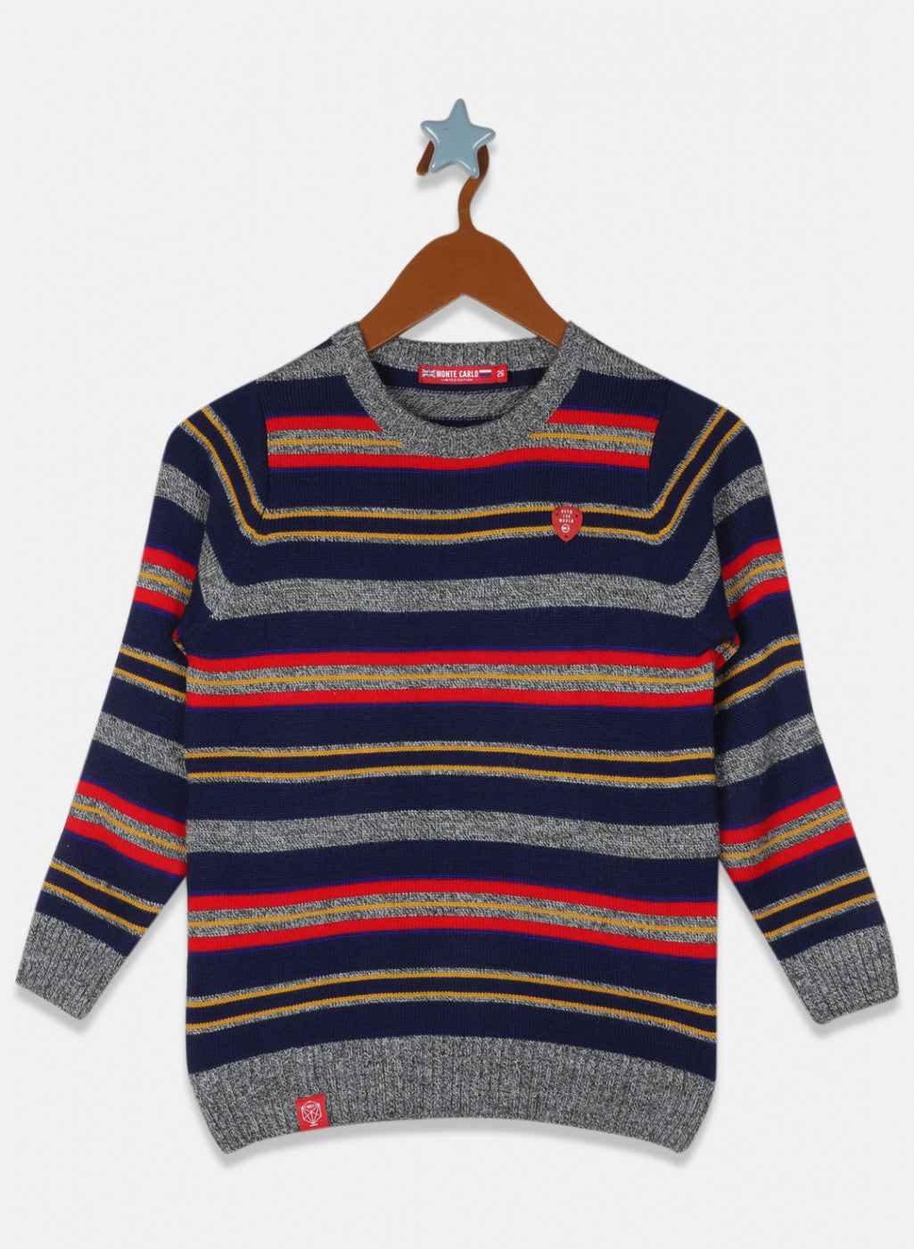 Boys Multicolor Stripe Pullover