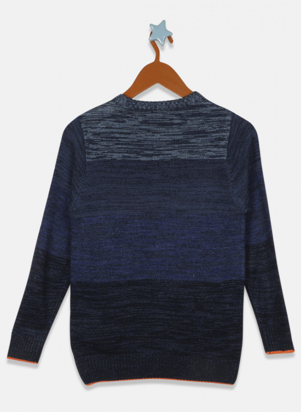 Boys NAvy Blue Solid Pullover