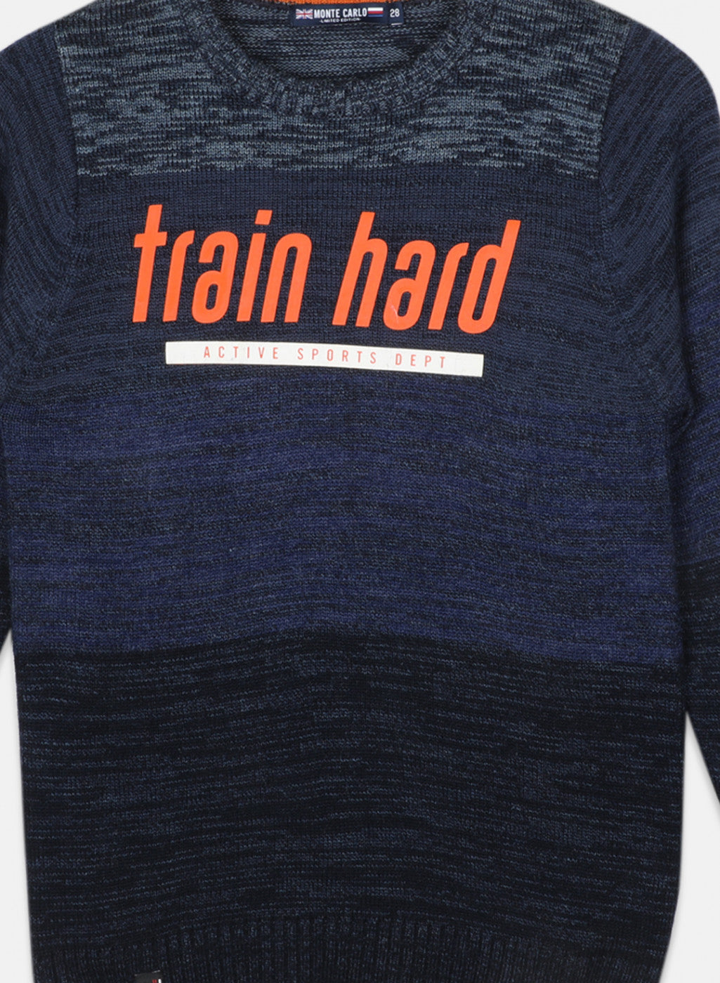 Boys NAvy Blue Solid Pullover