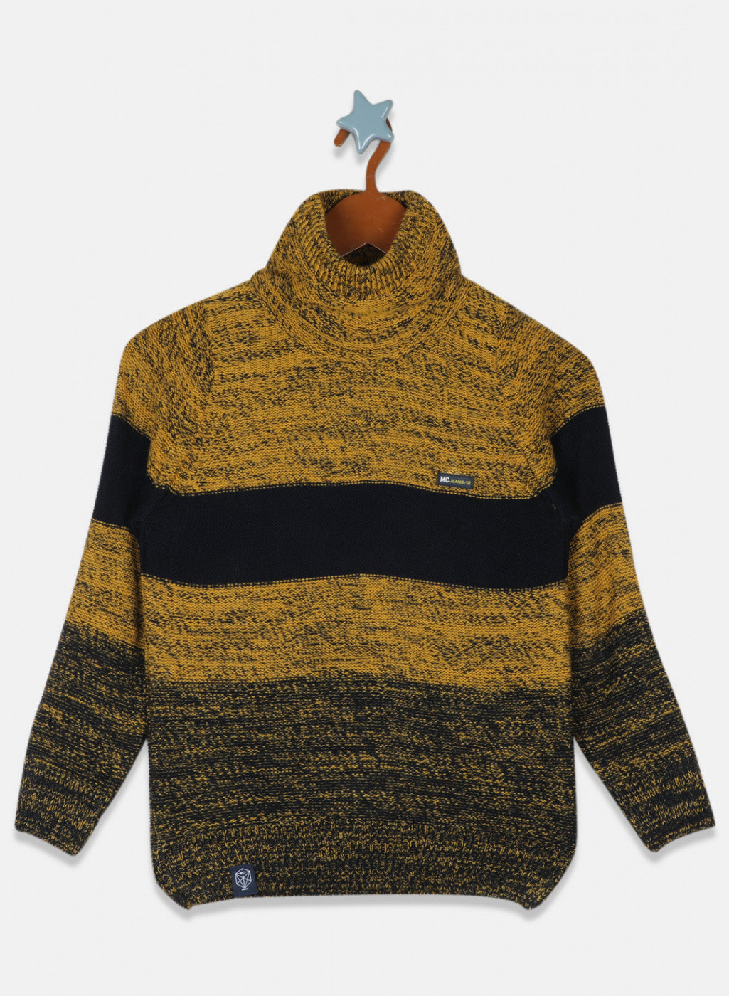 Boys Mustard Stripe Pullover