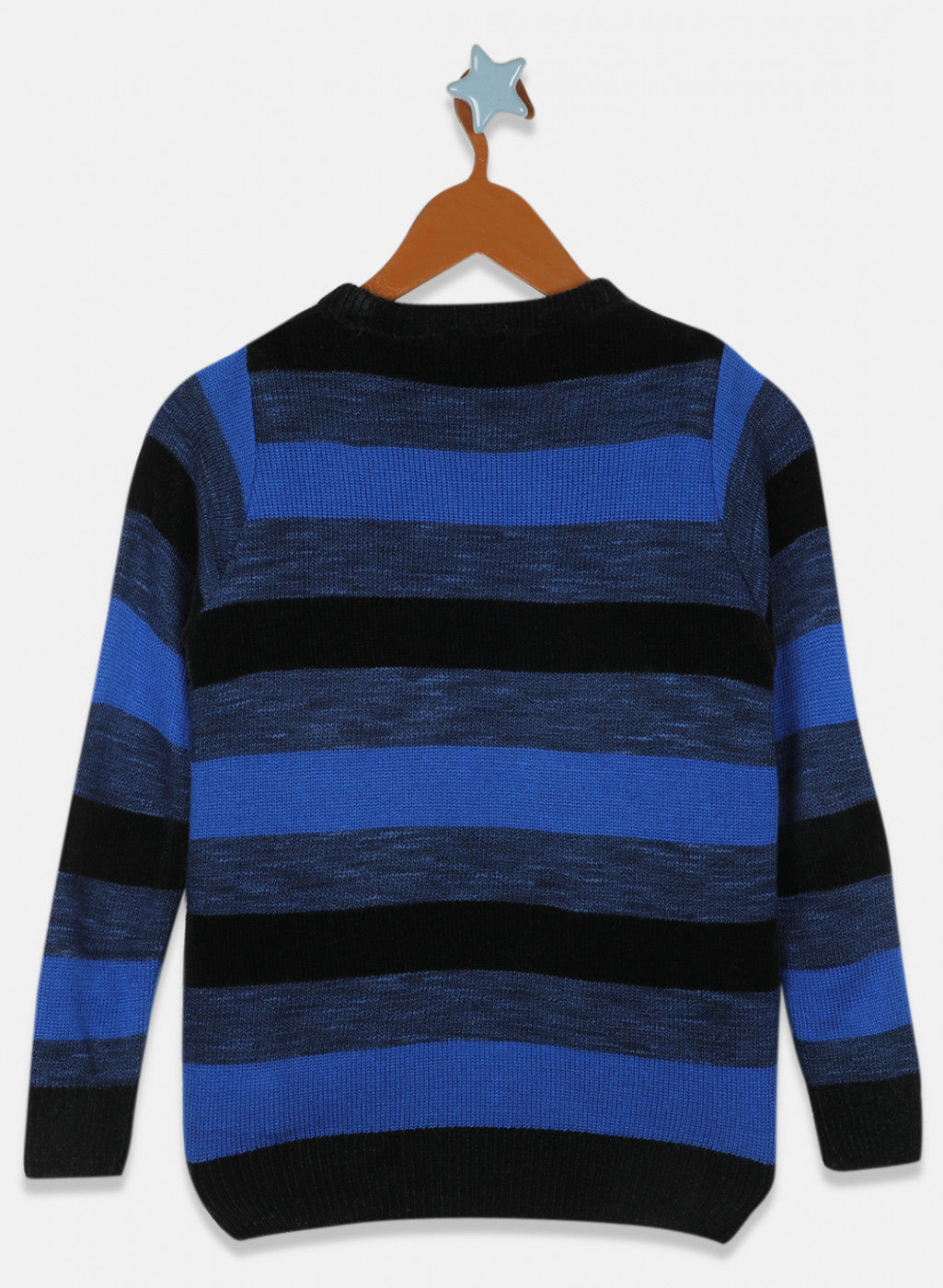 Boys Black & Blue Stripe Pullover