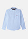 Boys Blue Solid Shirt