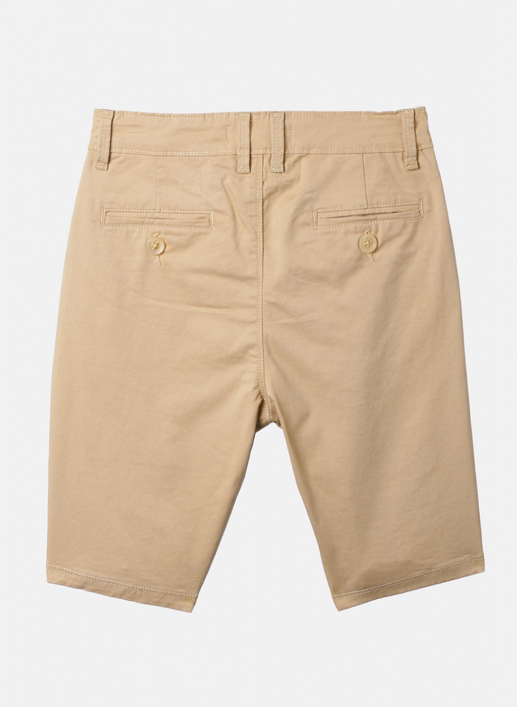 Boys Khaki Solid Shorts