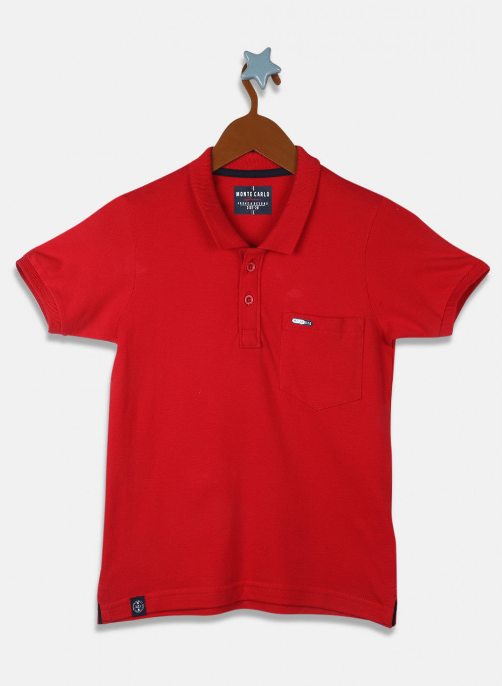 Boys Red Printed T-Shirt