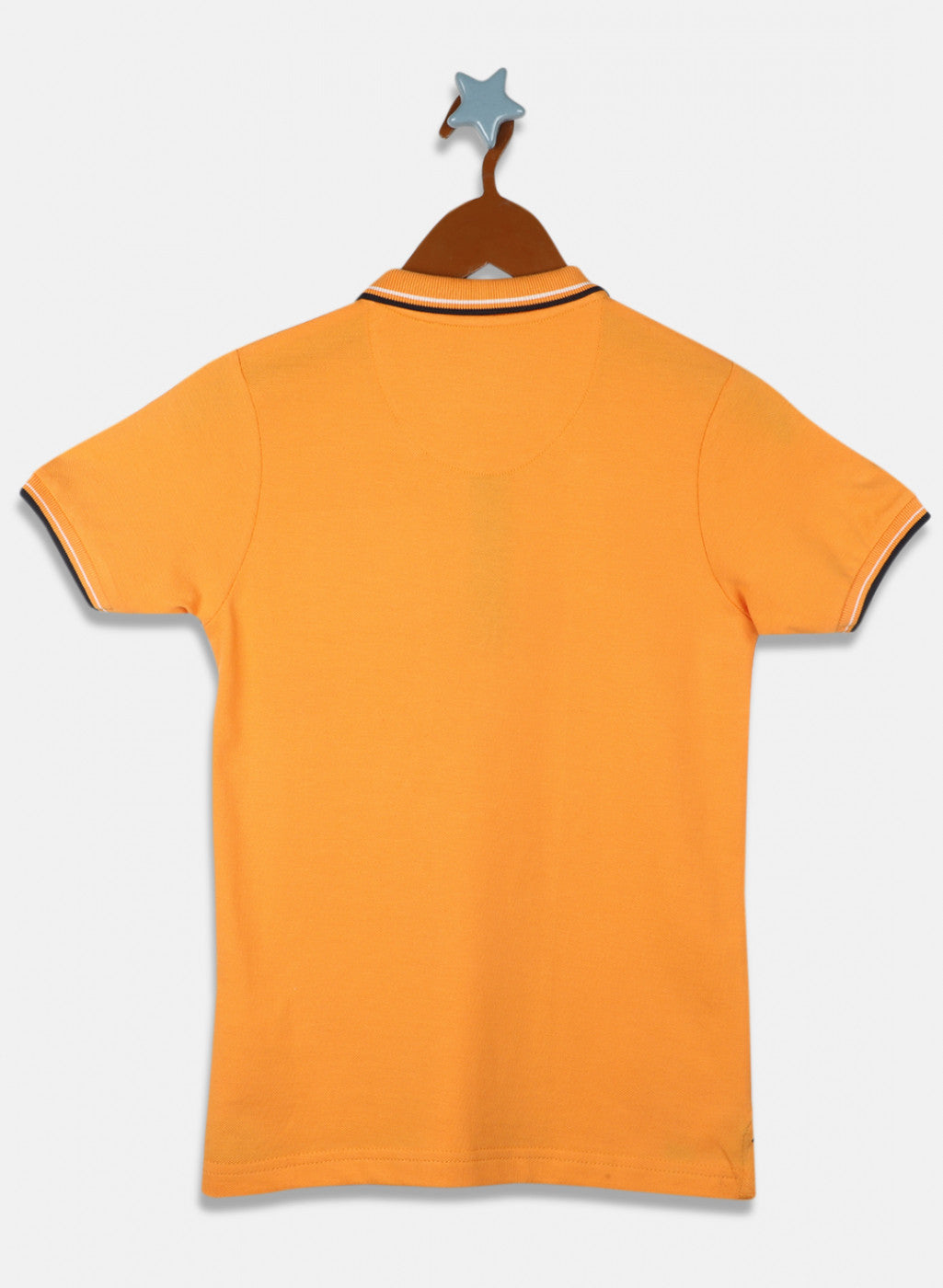 Boys Orange Printed T-Shirt