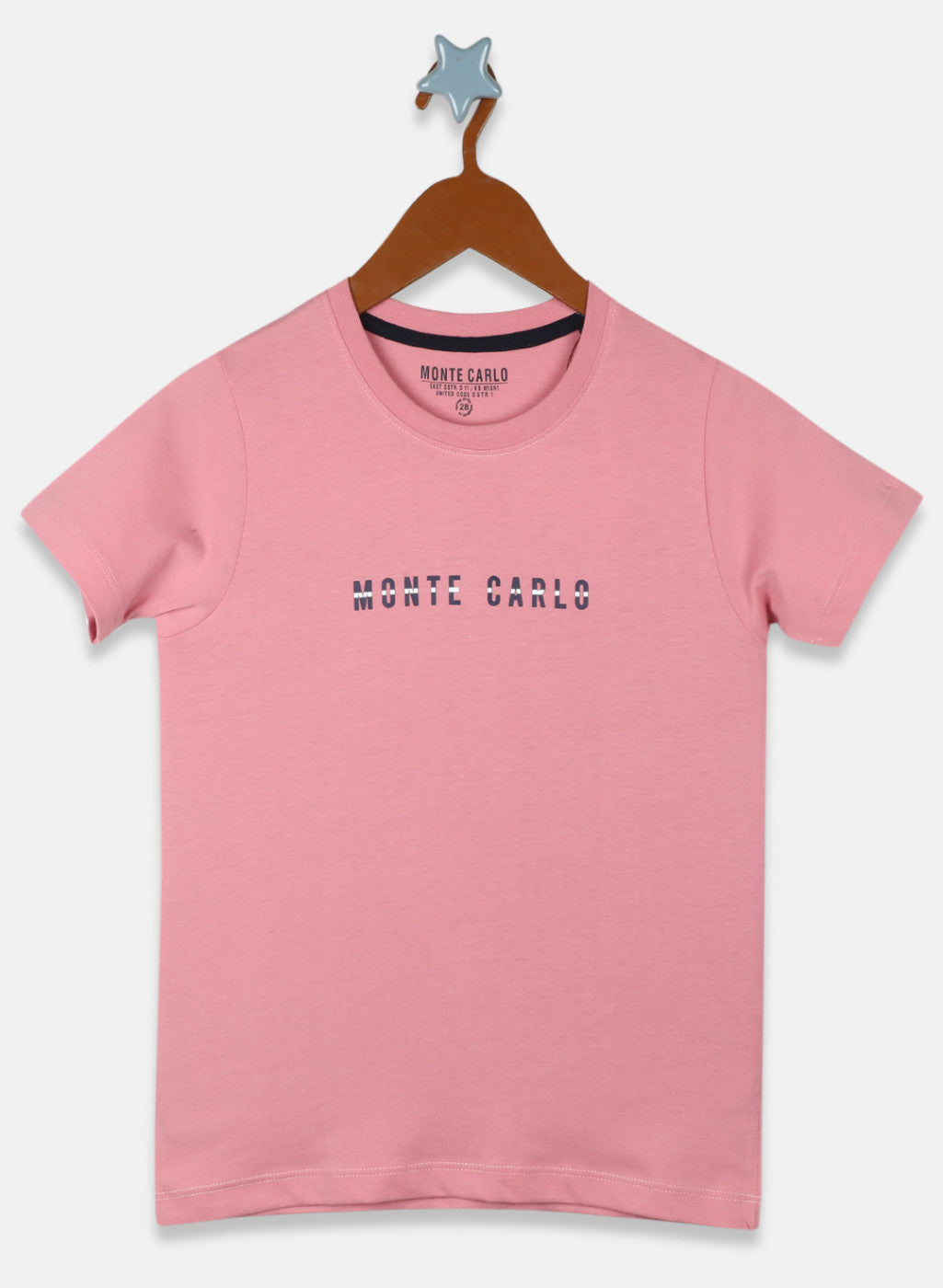 Boys Pink Printed T-Shirt