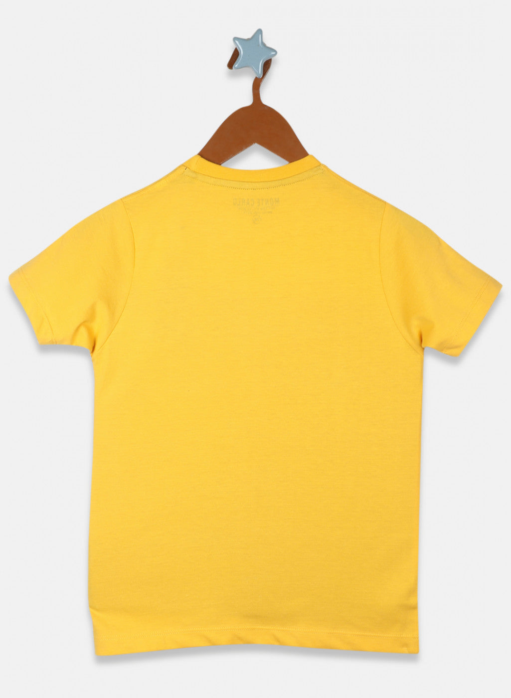 Boys Mustard Printed T-Shirt