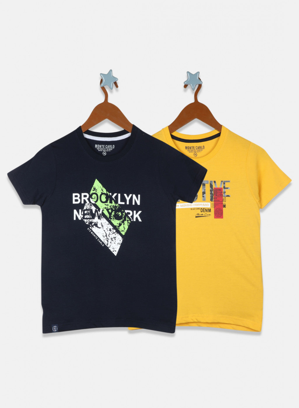 Boys Mustard Printed T-Shirt