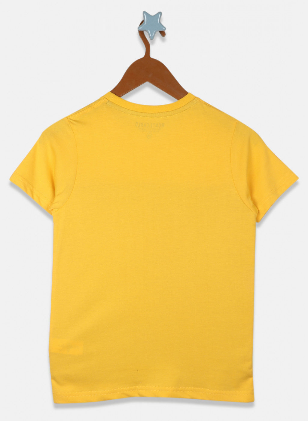 Boys Mustard Printed T-Shirt