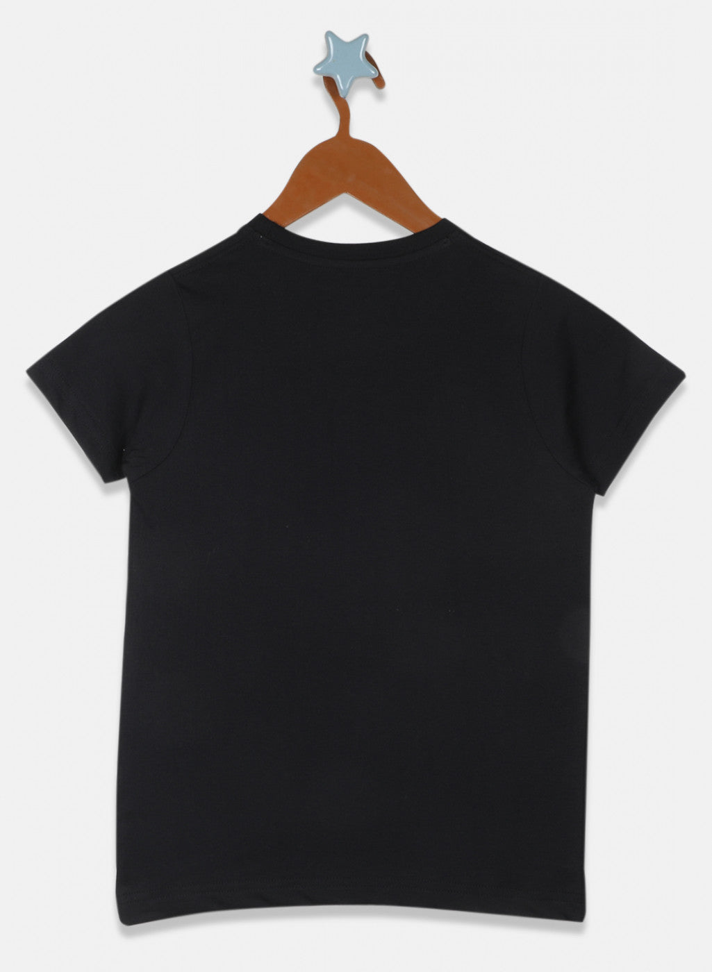 Boys Black Printed T-Shirt