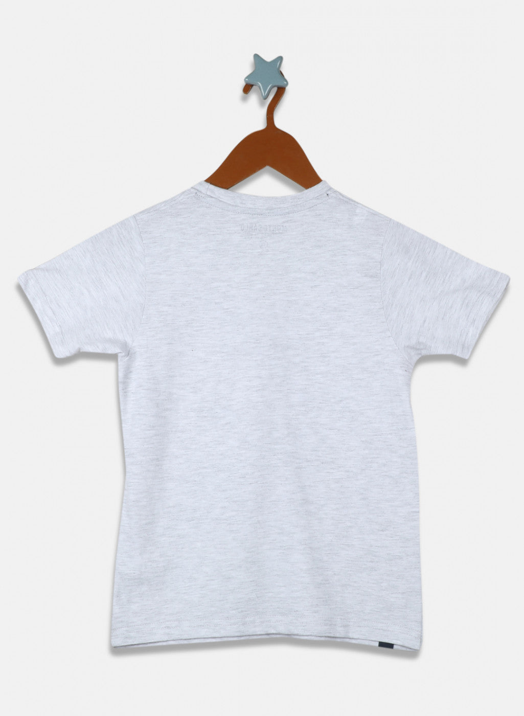 Boys Grey Printed T-Shirt