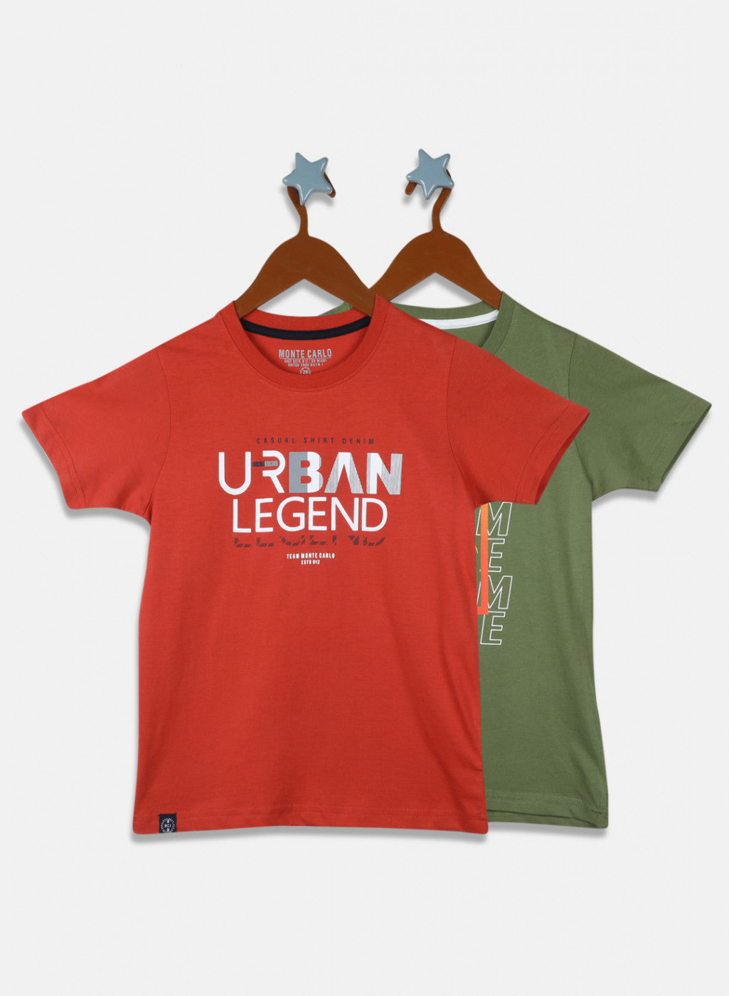 Boys Olive Printed T-Shirt