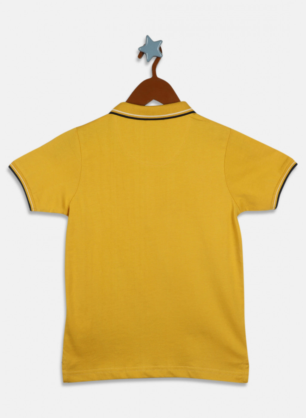 Boys Mustard Printed T-Shirt