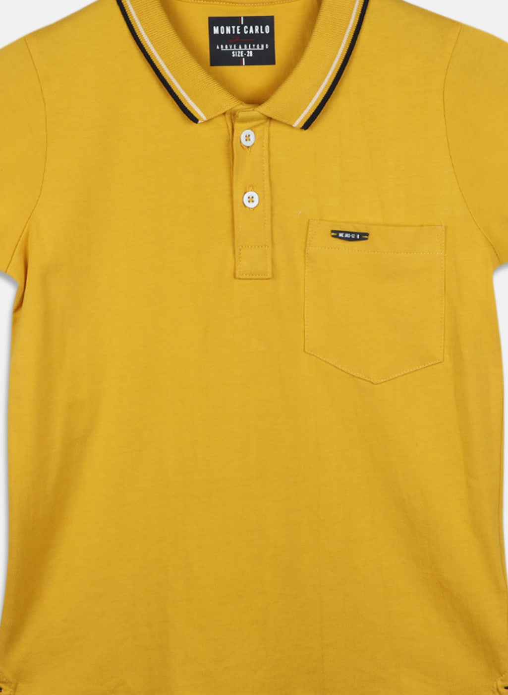 Boys Mustard Printed T-Shirt