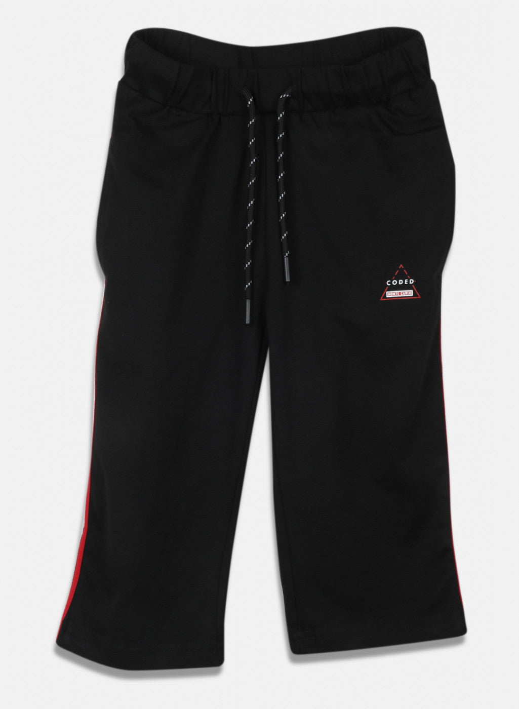 Boys Black Plain Capri